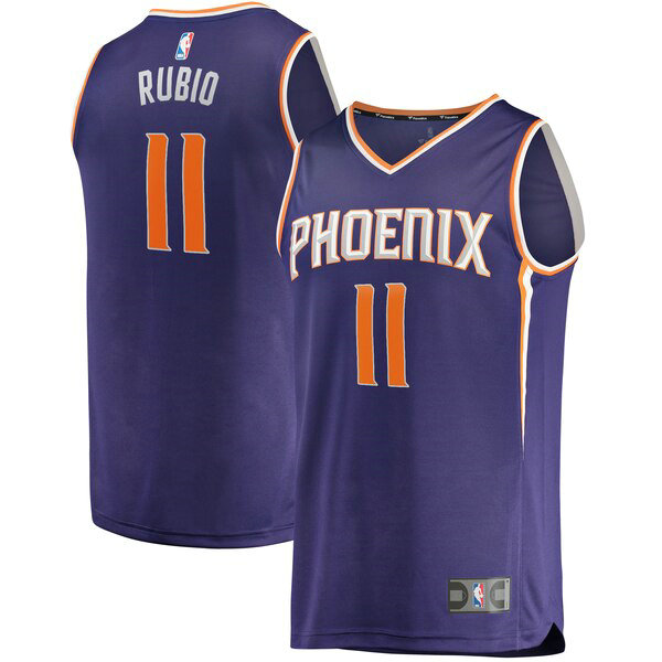 Maillot Phoenix Suns Homme Ricky Rubio 11 Icon Edition Pourpre